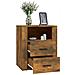 Comodino Rovere Fumo 50x36x60 Cm Legno Multistrato - Foto miniatura 5