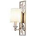 Applique Contemporanea Vittoria Metallo Oro 1 Luce Diffusore In Pvc Crema - Foto miniatura 1