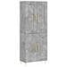 Credenza Grigio Cemento 69,5x34x180 Cm In Legno Multistrato - Foto miniatura 2