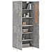 Credenza Grigio Cemento 69,5x34x180 Cm In Legno Multistrato - Foto miniatura 3