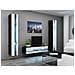 Mobile Tv Rtvvigo140n C /b Bianco Nero 140 X 30 X 40 Cm - Foto miniatura 3
