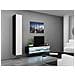 Mobile Tv Rtvvigo140n C /b Bianco Nero 140 X 30 X 40 Cm - Foto miniatura 7
