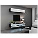 Mobile Tv Rtvvigo140n C /b Bianco Nero 140 X 30 X 40 Cm - Foto miniatura 8