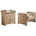 Letto 70 X 140 Cm + Fasciatoio Ahoi - Rovere - Trend Team - Foto miniatura 1