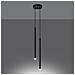 Sollux Lighting Lampada A Sospensione Pastelo 2 Nero Sl.1304 - Moderno Lampade A Sospensione Nero 118x15x15 Cm - Foto miniatura 3