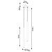 Sollux Lighting Lampada A Sospensione Pastelo 2 Nero Sl.1304 - Moderno Lampade A Sospensione Nero 118x15x15 Cm - Foto miniatura 5