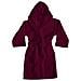 Accappatoio Con Cappuccio In Morbida Spugna Mod. Sophie Tinta Unita Vari Colori Xxl Bordeaux - Foto miniatura 1