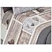 Completo Lenzuola Linea Pensieri Delicati 100% Cotone Disegno Shabby Love Matrimoniale Beige - Foto miniatura 5