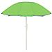 Ombrellone Spiaggia Mare Portatile Palo Reclinabile Tinta Unita Modello Caprera Diametro 180 Verde - Foto miniatura 1