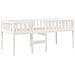 Letto Per Bambini Senza Materasso Bianco 90x190cm Massello Pino - Foto miniatura 3