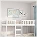 Letto Per Bambini Senza Materasso Bianco 90x190cm Massello Pino - Foto miniatura 1