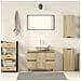 Mobile Da Bagno A Parete Rovere Sonoma 32x20x67 Cm - Foto miniatura 3
