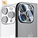 Vetro Temperato Fotocamera Per Iphone 16 Pro Max Durezza 9h Antigraffi - Foto miniatura 3