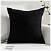 Federe In Velluto A Coste Miulee, Nero, 2 Pezzi, 50 X 50 Cm - Foto miniatura 3