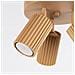 Lampada Da Soffitto Karbon 3p Oro Sl. 1563 - Minimalista Lampada Da Soffitto D'oro 18x19.5x19.5 Cm - Foto miniatura 6