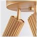 Lampada Da Soffitto Karbon 3p Oro Sl. 1563 - Minimalista Lampada Da Soffitto D'oro 18x19.5x19.5 Cm - Foto miniatura 7
