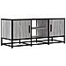 Mobile Tv Grigio Sonoma 100x35x41 Cm Legno Multistrato Metallo - Foto miniatura 2