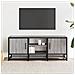 Mobile Tv Grigio Sonoma 100x35x41 Cm Legno Multistrato Metallo - Foto miniatura 3