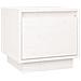 Lusso Casadino -  Comodino Bianco 35x34x32 Cm In Legno Massello Di Pino - Foto miniatura 1