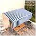 Lusso Casadino -  Tenda Da Sole Retrattile Manuale Con Parasole 5x3m Blu E Bianco - Foto miniatura 7