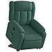 Poltrona Alzapersona Reclinabile Verde Scuro in Tessuto - Foto miniatura 3