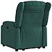 Poltrona Alzapersona Reclinabile Verde Scuro in Tessuto - Foto miniatura 5