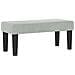 Letto Box Spring con Materasso e Panchina Grigio Chiaro 100x200 cm Velluto - Foto miniatura 6