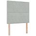 Letto Box Spring con Materasso e Panchina Grigio Chiaro 100x200 cm Velluto - Foto miniatura 7