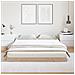 Struttura Letto a Terra  Bianca 140x220 cm in Legno Massello di Pino - Foto miniatura 4