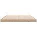 Struttura Letto a Terra  Bianca 140x220 cm in Legno Massello di Pino - Foto miniatura 5