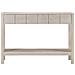 Tavolo Consolle Bianco 110x35x75cm Legno Massello di Mango - Foto miniatura 2