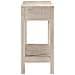 Tavolo Consolle Bianco 110x35x75cm Legno Massello di Mango - Foto miniatura 3