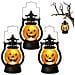 Lanterna Led Decorazione Sospesa Halloween Zucca Set 3pz - Foto miniatura 1