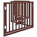 Cancello Cani Porta Pieghevole Marrone 4 Pannelli 320cm Pioppo - Foto miniatura 5