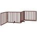 Cancello Cani Porta Pieghevole Marrone 4 Pannelli 320cm Pioppo - Foto miniatura 6