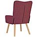 Sedia rilassante Rosso vino 63 x 67 x 94 cm Tessuto - Foto miniatura 6