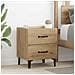Armadietto per letto 2 pcs rovere artigianale 40 x 35 x 47,5 cm - Foto miniatura 2