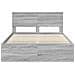 Struttura del letto Grigio Sonoma 140 x 190 cm Pino massello - Foto miniatura 7