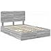 Letto con Contenitore con testiera Grigio Sonoma 160 x 200 cm - Foto miniatura 4