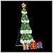 Albero di Natale Illuminato con 3 Scatole Regalo 2D Bianco Caldo - Foto miniatura 5