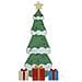 Albero di Natale Illuminato con 3 Scatole Regalo 2D Bianco Caldo - Foto miniatura 6