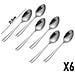 Set Di 6 Cucchiai Da Zuppa Formato 21,5 Cm In Acciaio Inossidabile, Argento - Foto miniatura 5