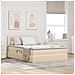 Letto con contenitore e materasso Crema 140 x 190 cm - Foto miniatura 2