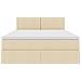 Letto con contenitore e materasso Crema 140 x 190 cm - Foto miniatura 7