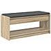 Panca per ingresso con cuscino Rovere Sonoma 103 x 38 x 45 cm - Foto miniatura 1
