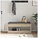 Panca per ingresso con cuscino Rovere Sonoma 103 x 38 x 45 cm - Foto miniatura 4