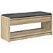 Panca per ingresso con cuscino Rovere Sonoma 103 x 38 x 45 cm - Foto miniatura 7