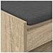 Panca per ingresso con cuscino Rovere Sonoma 103 x 38 x 45 cm - Foto miniatura 8