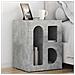 Comodino 2 pcs Grigio cemento 40 x 35 x 50 cm Legno multistrato - Foto miniatura 2