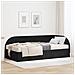 Struttura Letto Angolare con Materasso 2 pcs Nero Velluto - Foto miniatura 2